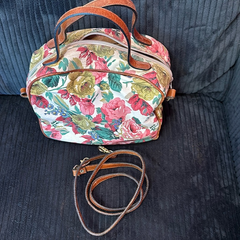 Vintage Paulo Del Lungo Floral Bag